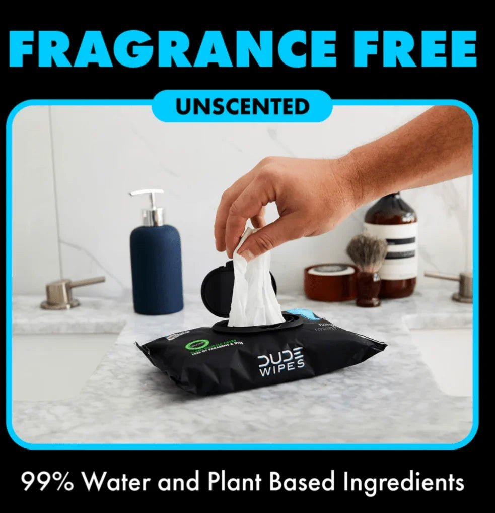 DUDE Wipes XL Flushable Wipes 400ct & 480ct Unscented