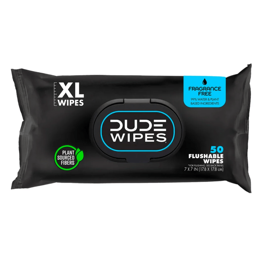 DUDE Wipes XL Flushable Wipes 400ct & 480ct Unscented